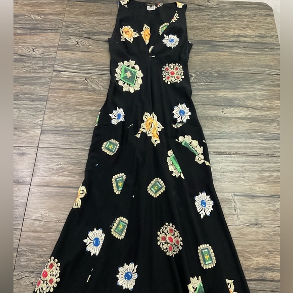 Roberto Cavailli Silk Jewel Dress - Picture 4 of 8